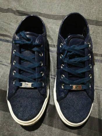 Mezclilla Tenis Guess Azules Tennis Para Dama De GUESS De Segunda
