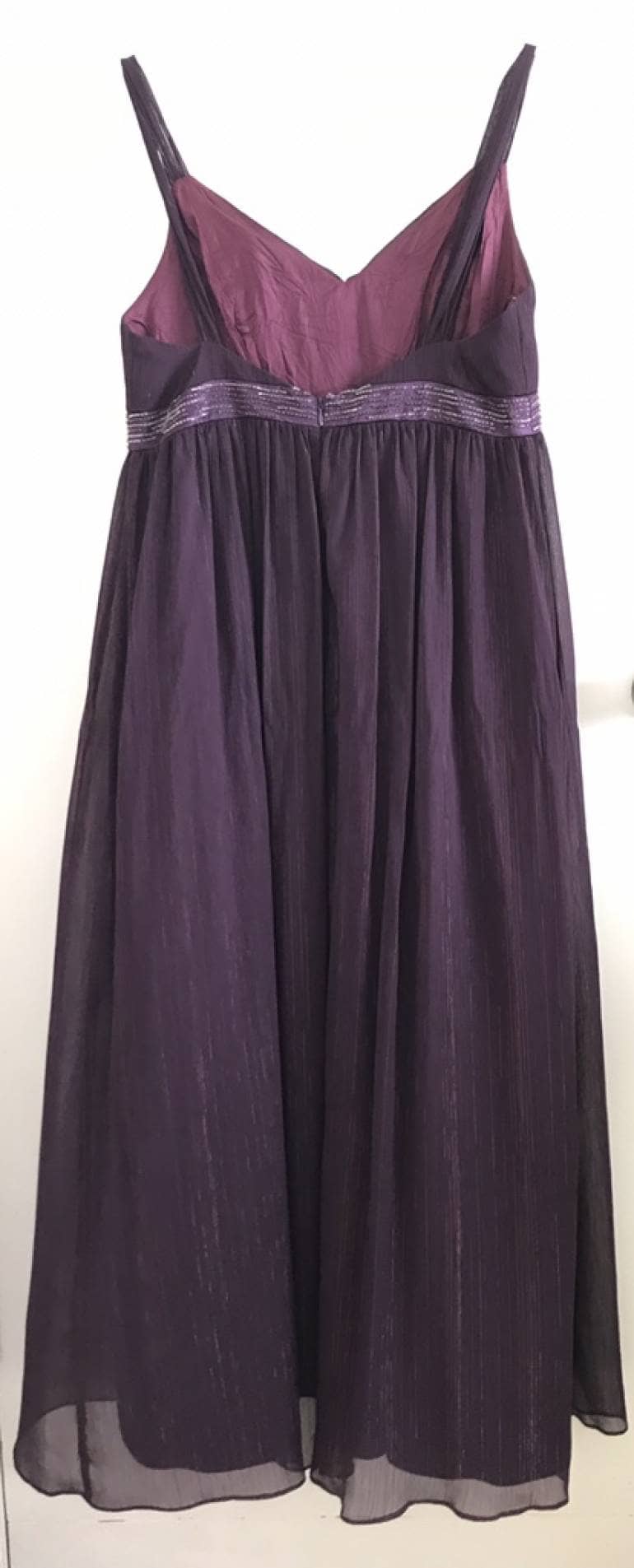 Vestido largo morado de Boutique Rue De La Paix de segunda mano