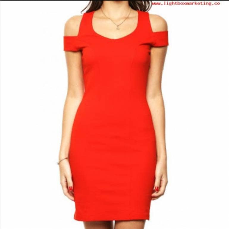 vestido rojo sarah bustani