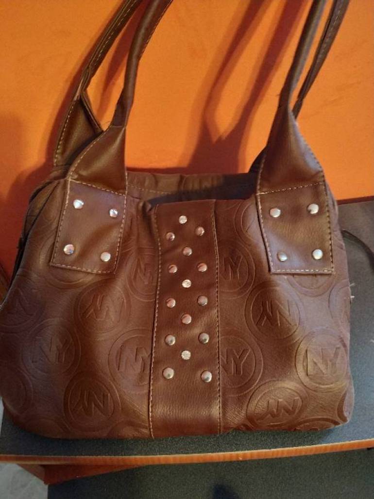 Bolsa color café claro de Marca desconocida de segunda